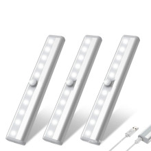 10LED USB rechargeable sous la lumière du capteur de mouvement du cabinet